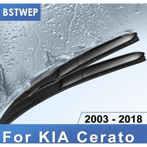 BSTWEP Hybrid Wiper Blades for KIA Cerato Fit Hook Arms Model Year from 2003 to 2018