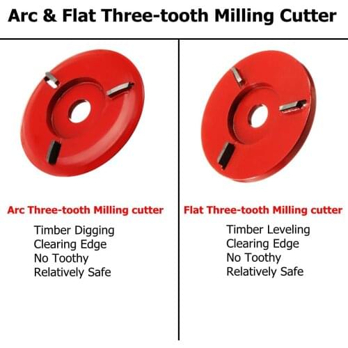 90mm Diameter 16mm Bore Red Power Wood Carving Disc Angle Grinder AttachmentPower Wood Carving Disc Angle Grinder Woodworking