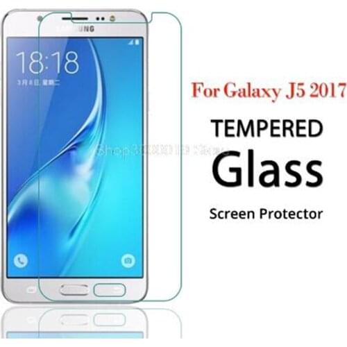 For Galaxy J520 Premium Anti Shatter Tempered Glass For Samsung Galaxy J5 2017 J520 Screen Protector Film Cover+clean kits