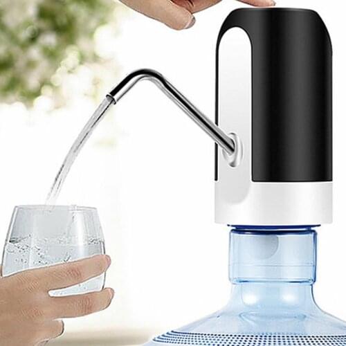 Home Gadgets Water Bottle Pump Mini Barreled Water Electric Pump USB Charge Automatic Portable Water Dispenser Drink Dispenser