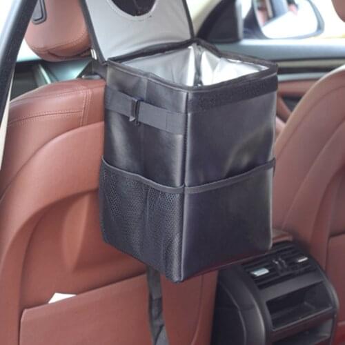 Traveling Portable Car Trash Can Waterproof Storage Box Folding Rubbish Bin Used for Various Cars to Put Garbage Car Accessories