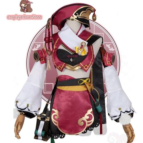 Genshin Impact Yanfei Woman Maid Uniform Cosplay Costume for Halloween Christmas Costume