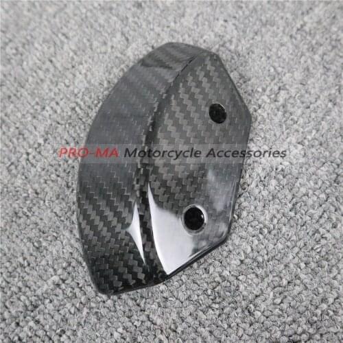 Motorcycle Engine Cover in Carbon Fiber For Kawasaki H2 Twill Glossy Weave