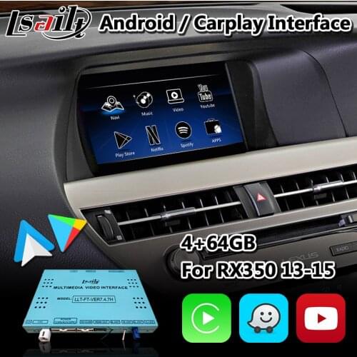 Lsailt Android Carplay Interface for Lexus RX 350 Mouse Version 2013-2015 Model Car GPS Navigation RX350