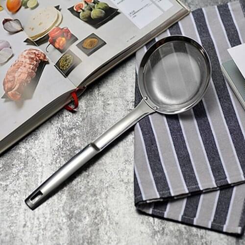 Stainless Steel Oil Filter Spoon Filter Net Spoon Colander Home Kitchen Fried Hot Pot Spoon Drain Grease Filter Kitchen Tool