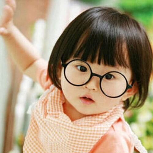 Retro Nerd Style Cute Baby Round Glasses Frame No Lenses Candy Color Plastic Mother Daughter Cosplay Party Costume Eyewear