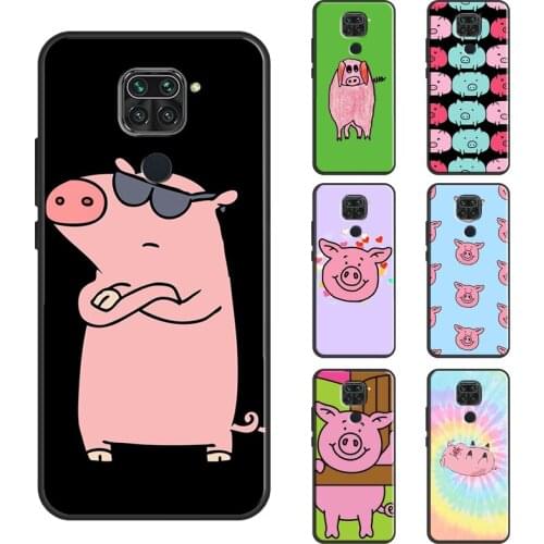 Cartoon Pig Piggy Case For Xiaomi Redmi Note 10 9 8 Pro Note 9S 8T Note 7 Cover Shell For Redmi 9 9A 9C 9T