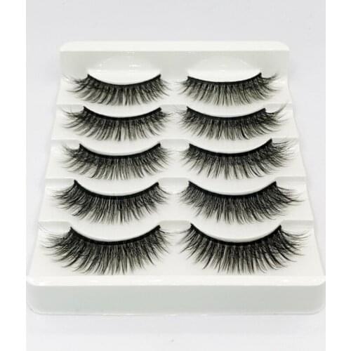 New 3D Mink Eyelashes Soft Lashes Handmade Eyelashes Popular False Lashes Makeup Extension Silk Eyelashes