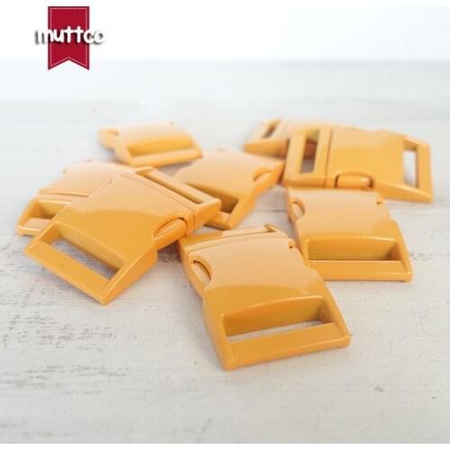 Orange metal buckle quick side release buckle for garment bag dog accessories 25mm webbing DIY pet collar supplies CCK-25O