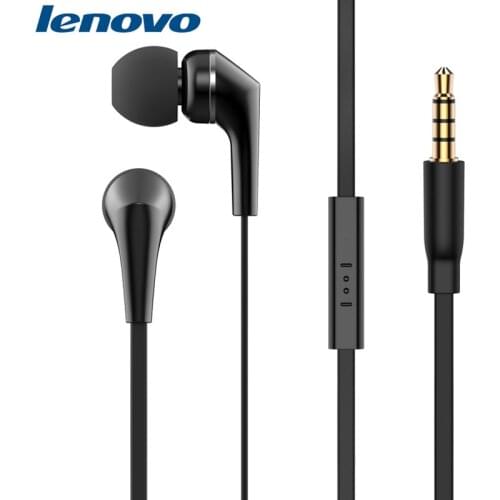 Original Lenovo 3.5MM Jack Earphone Wire In Ear Headset With Microphone For VIBE P2 P1 K3 K520 S5830 Redmi Note 8 8T 8 Pro S850