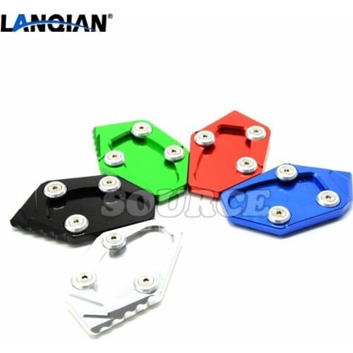 Motorcycle rest built-base side panels extended pad Kickstand Side Stand Extension Enlarger FOR YAMAHA YZF-R3 R25 250 2015 2016