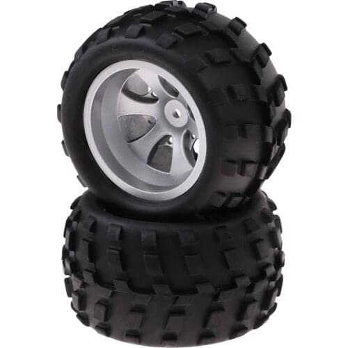 RC Car Wheels & Rubber Tires Replacement Parts for Wltoys A979 1/18 Monster Truck, Pack of 4