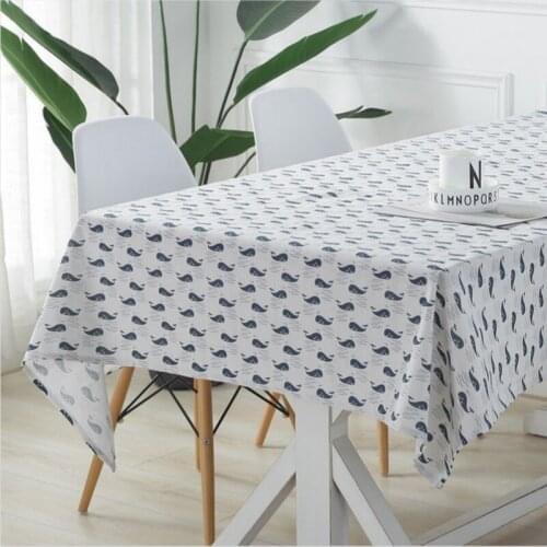 Cotton and Linen Printed Fish Fabric For DIY Sewing Quilting & Sewing Placemat,Bags Material