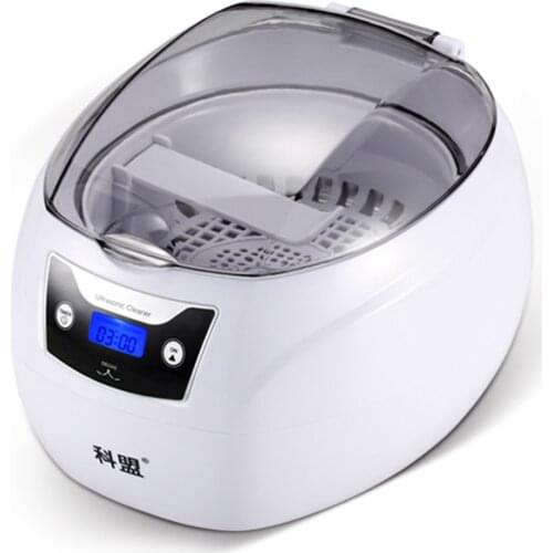 750ml Ultrasonic Cleaner Bath Timer for Jewelry Parts Glasses Stones Razor Brush Ultrasound Sonic -US