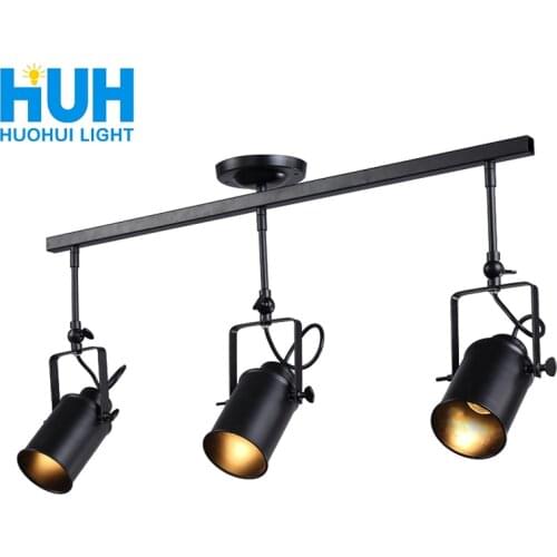 Vintage Iron Loft Industrial Spotlights Adjustable Pendant Lamp Clothing Store Lighting Coffee House//Bar/Mall Pendant Lamp