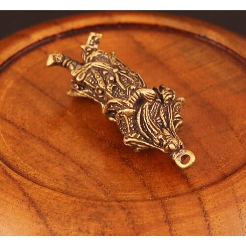 Vivid Guan Gong Ornament Handmade God of Wealth Figurine Miniature Desk Office