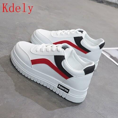New Designer Shoes Woman Wedges Platform Sneakers Lace-Up Breathable Tenis Feminino Casual Chunky Sneakers Ladies Zapatos Mujer