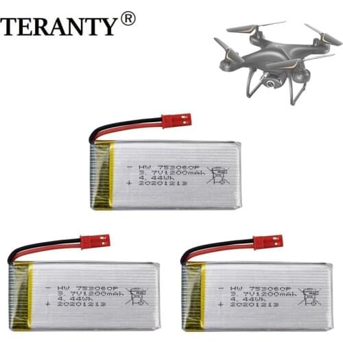1-3pcs3.7V 1200mah lithium battery for SP650 aerial photography UAV quadcopter spare parts remote control helicopter battery
