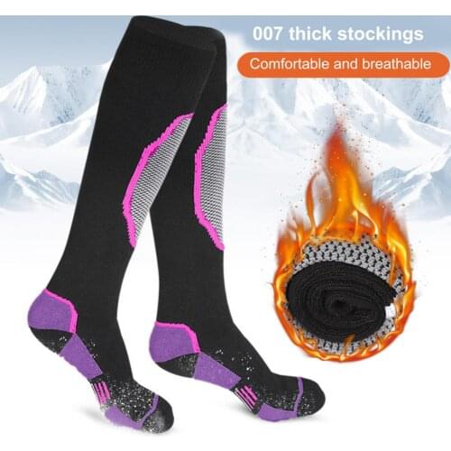 1 Pair Women Outdoor Skiing Snowboarding Thickened Warm Stocking Snow Socks Stocking Snow Socks