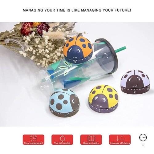 2 Pack Cute Kitchen Timer,Mechanical Timer for Kids,60 Minute Animal Timer for Cooking