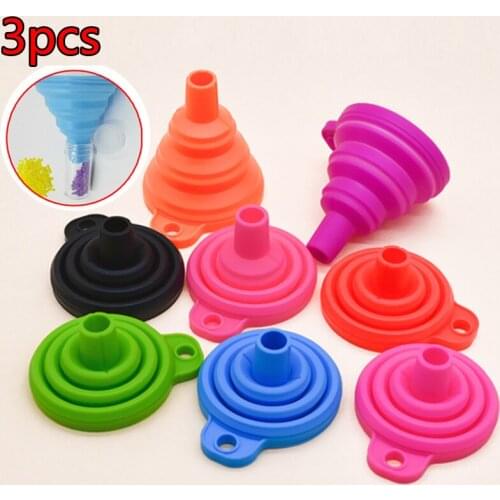 3pcs Diamond Painting Accessories Tools Convenient Foldable Silicone funnel Bead Container Diamond Embroidery Mosaic Tool