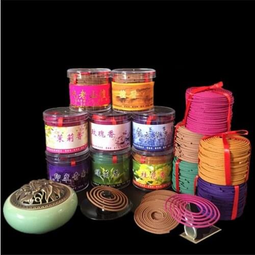 48Pcs/Box Bathroom Interior Bedroom Toilet Odor Of Natural Perfume Aromatherapy Sandalwood Coil Incense Tibetan Incense India