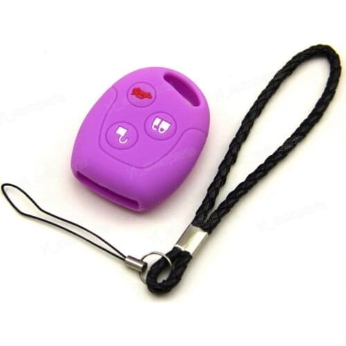 Purple Silicone Case Cover Fit For Fit Ford Focus Mondeo Fusion Transit Remote Key F3ZBP KR55WK47899 164-R8042 164-R8039