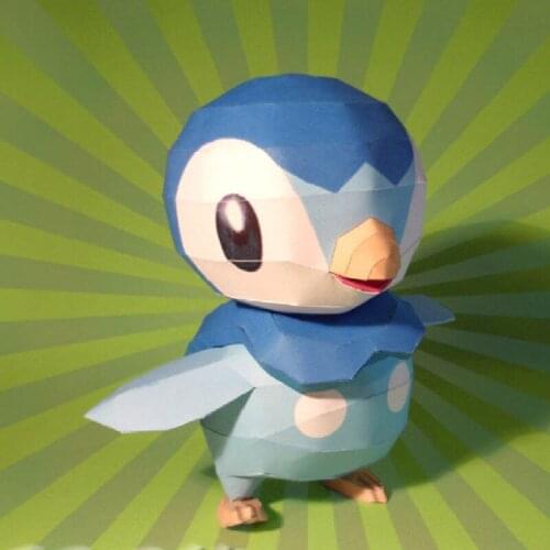 Round penguin Cartoon Anime Paper Model Manual DIY Adult Decompression Student Activity Gift