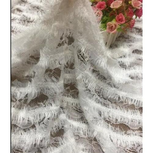 Lotus hook flower wedding dress lace embroidery lace fabric