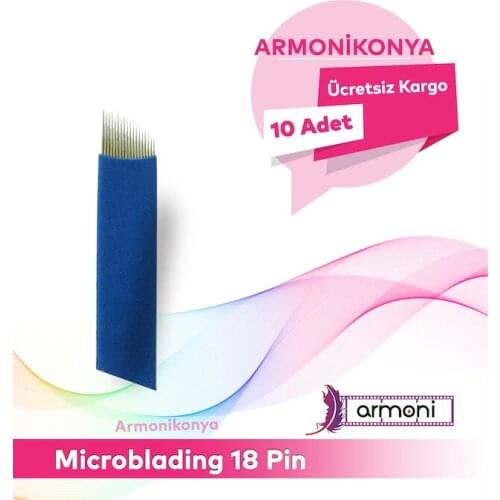 Microblading 18pin Blue permanent eyebrow permanent makeup 222781129