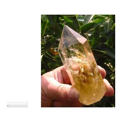 NATURAL CITRINE SMOKY QUARTZ CRYSTAL POINT Healing