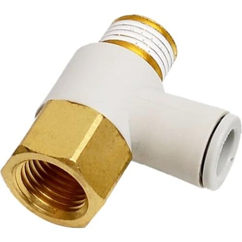 Applicable Tubing: Metric Size, Connection Thread: M, R,Universal Female Elbow KQ2VF04-01AS KQ2VF06-01AS