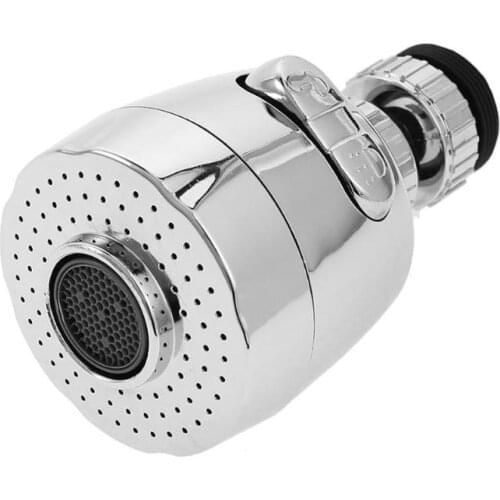 360 Rotatable Bent Water Saving Tap Aerator Diffuser Faucet Nozzle Filter Water Swivel Head Kitchen Faucet Adapter Bubbler