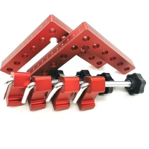 2Pc 90 Degrees Auxiliary Fixture Splicing Board Positioning Panel Fixed Clip Carpenters Square Ruler L-Shaped Woodworking Tool