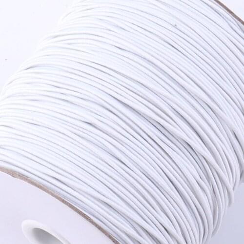 1.5MM White craft Elastic Cord 30M Decorative Gift Wrap Cord,Stretch Elastic Thread Drawcord -DIY