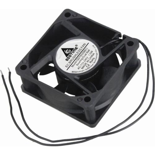 1Pcs Axial Cooler 6cm 6025BEC 2.4 inches Ball Bearing 60*60*25mm AC 110V 115V 220V 240V EC Brushless Cooling Fan 60mm x 25mm
