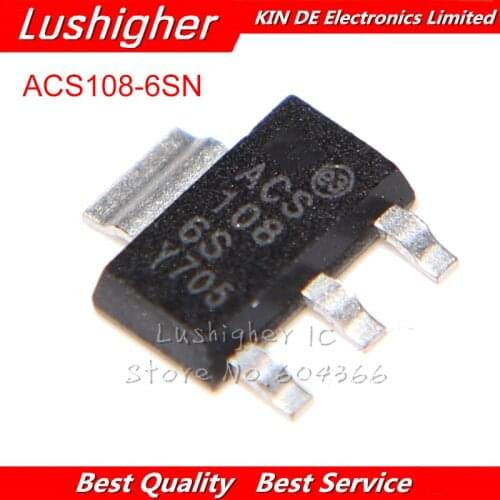 100PCS ACS108-6SN 0.8A 600V SOT-223 ACS108-6SN-TR ACS108 108-6S