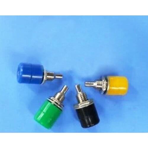 30Pcs 4mm Multimeter instrument Binding Post Banana Socket Nickel Plated RCA Jack Panel Mount Chassis Socket Connector panel