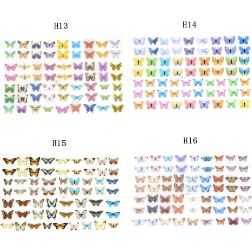 4Pcs 3D Colorful Butterfly Heat Shrink Handmade Nail Art Earrings Shrinks Dinks Jewelry Making