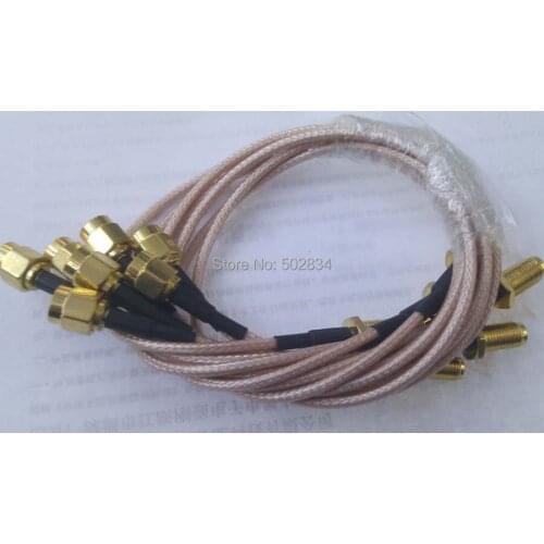 50pcs lot 30cm RP-SMA male jack to RP-SMA female nut bulkhead RG316 Cable Connector