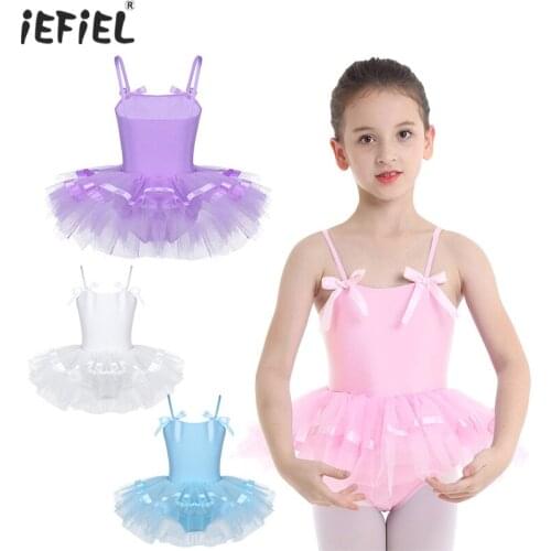 Girls Tutu Ballet Dress Gymnastics Leotard Kids Dresses for Girls Stage Dancewear Professional Ballerina Fancy Ballet Tutu Dress
