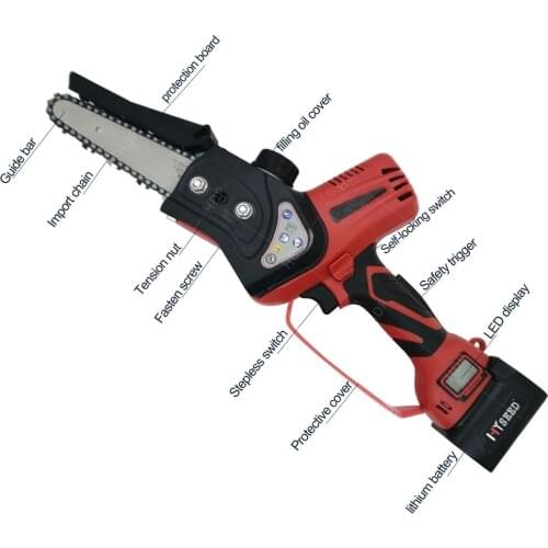 Brushless Lithium Chainsaw Small Cordless Mini Outdoor Logging Saw Handheld Multifunctional Household Chain Saw