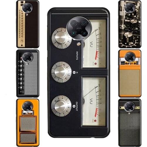 Retro Amplifier Case For POCO F3 F1 F2 Pro M3 X3 Cover For Xiaomi Mi 10T Pro Mi 11 Lite Note 10 Mi 11 Ultra