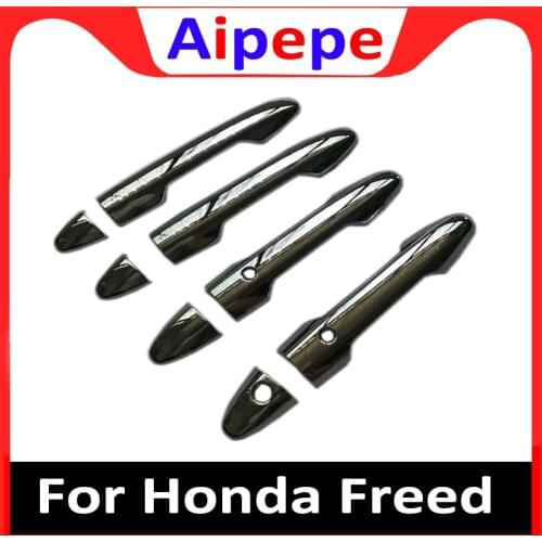 For Honda Freed 2017 Car Door Handle Bowl and Door Handle Decorative Cover Trim Abs Chrome Protective Accessories Car Styling