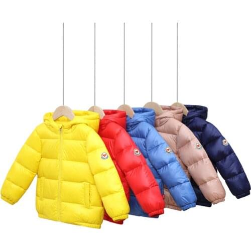 Childrens down jacket new baby padded down jacket small childrens clothing coat