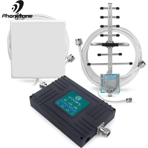 Hot Sale! Mobile Signal Booster 850/1800/2100 MHz 70dB 2G GSM 3G DCS 4G LTE Mobile Phone Repeater Band 5/3/1 Signal Boosters Kit