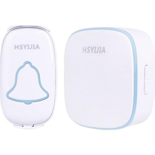 Hot TTKK HSYIJIA Home Security Welcome Wireless Doorbell Smart Chimes Door Bell Alarm 38 Songs With Waterproof Contact Button US