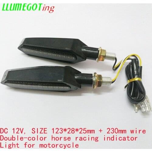 IP68 Waterproof 24x 3020SMD 12V LED Flashing Indicator Motorcycle Turn Signal Lamp Tail Brake Daytime Running Light for Yamaha