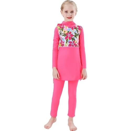 Girls Conservative Swimwear Muslim Childrens Beach Swimsuit Swimming Suit for Women