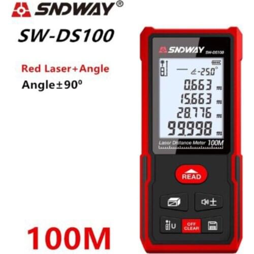 SNDWAY Laser Rangefinder Distance Meter Electronics Roulette Digital Ruler Trena Laser Tape Measure Laser Distance Meter